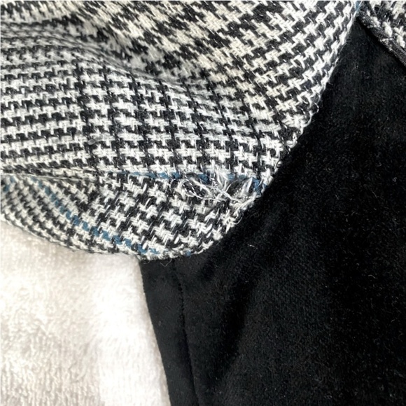St. Martins Black & White Houndstooth Button Up Jacket S - Picture 8 of 16